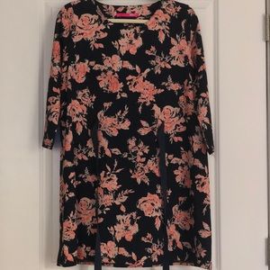 Pinkyotto navy / orange floral dress